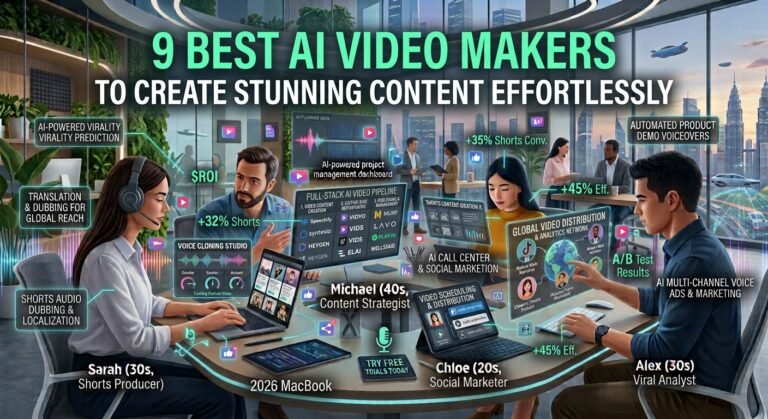 9 Best AI Video Makers to Create Stunning Content Effortlessly