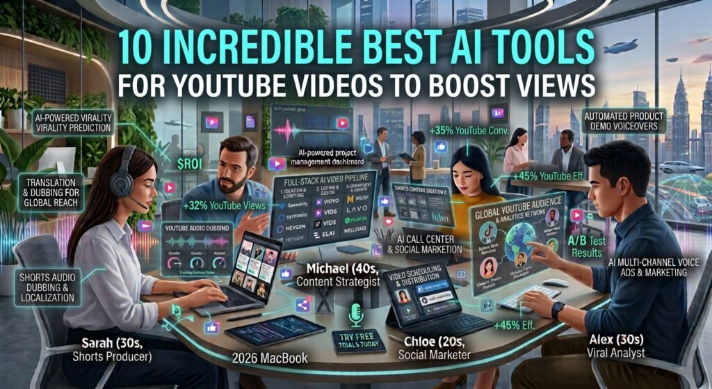 10 Incredible Best AI Tools for YouTube Videos to Boost Views